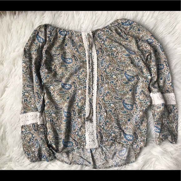 Charlotte ruse long sleeve pattern shirt - Picture 1 of 2